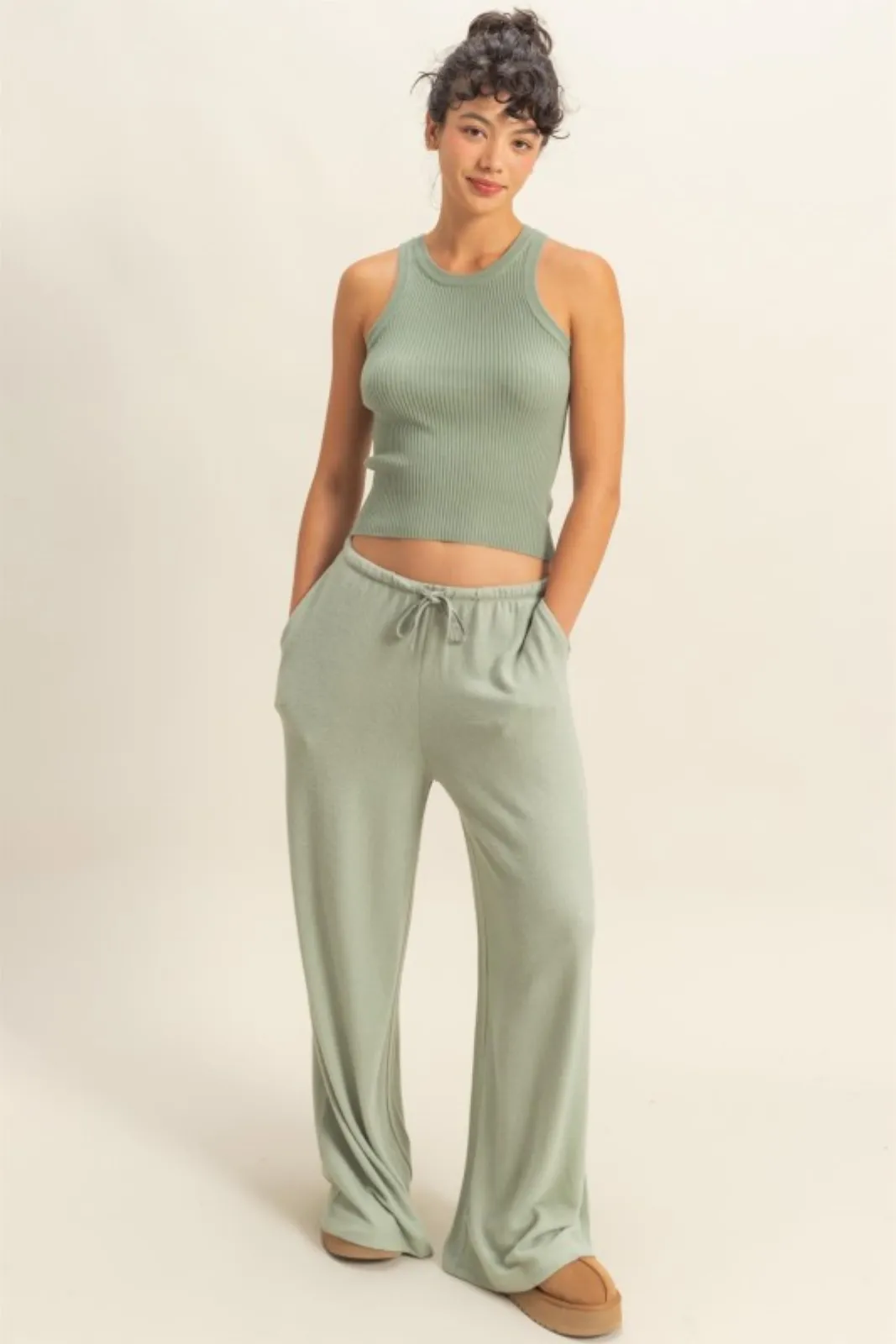 Lia Ribbed Tank sold by fab'rik