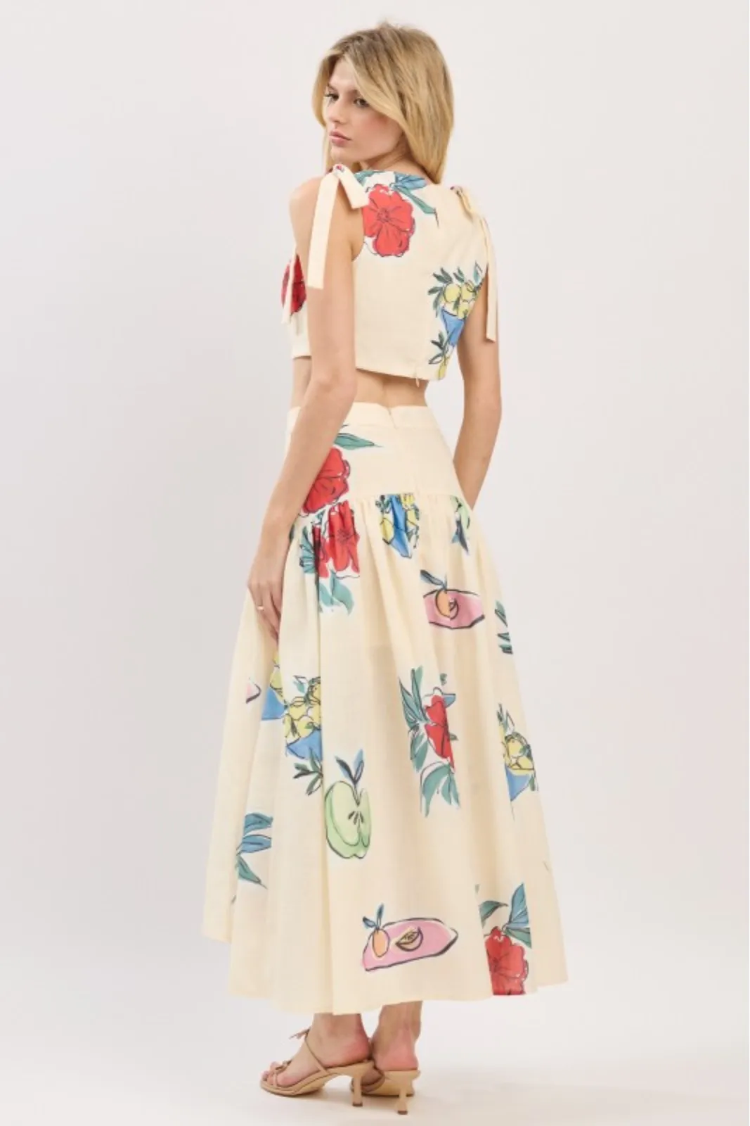 Laurel Floral Linen Back Button Down Top sold by fab'rik product image thumbnail 2