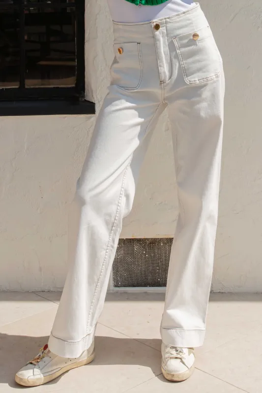 Lyla High Rise Straight Jeans sold by fab'rik