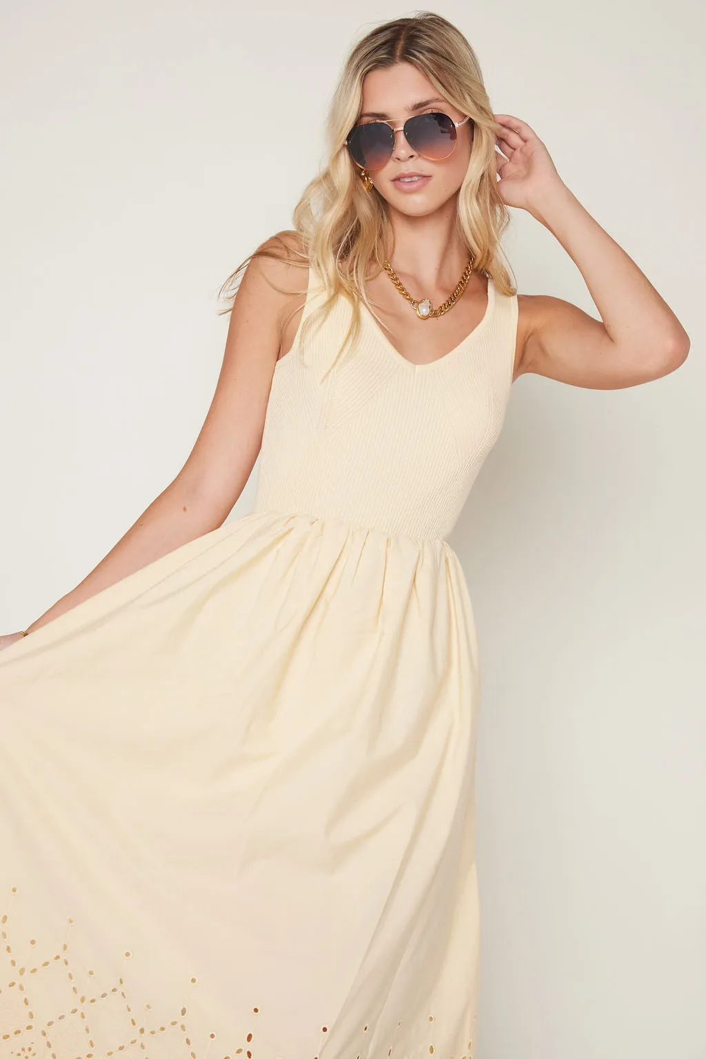 Lucy Eyelet Hem Maxi Dress sold by fab'rik product image thumbnail 2