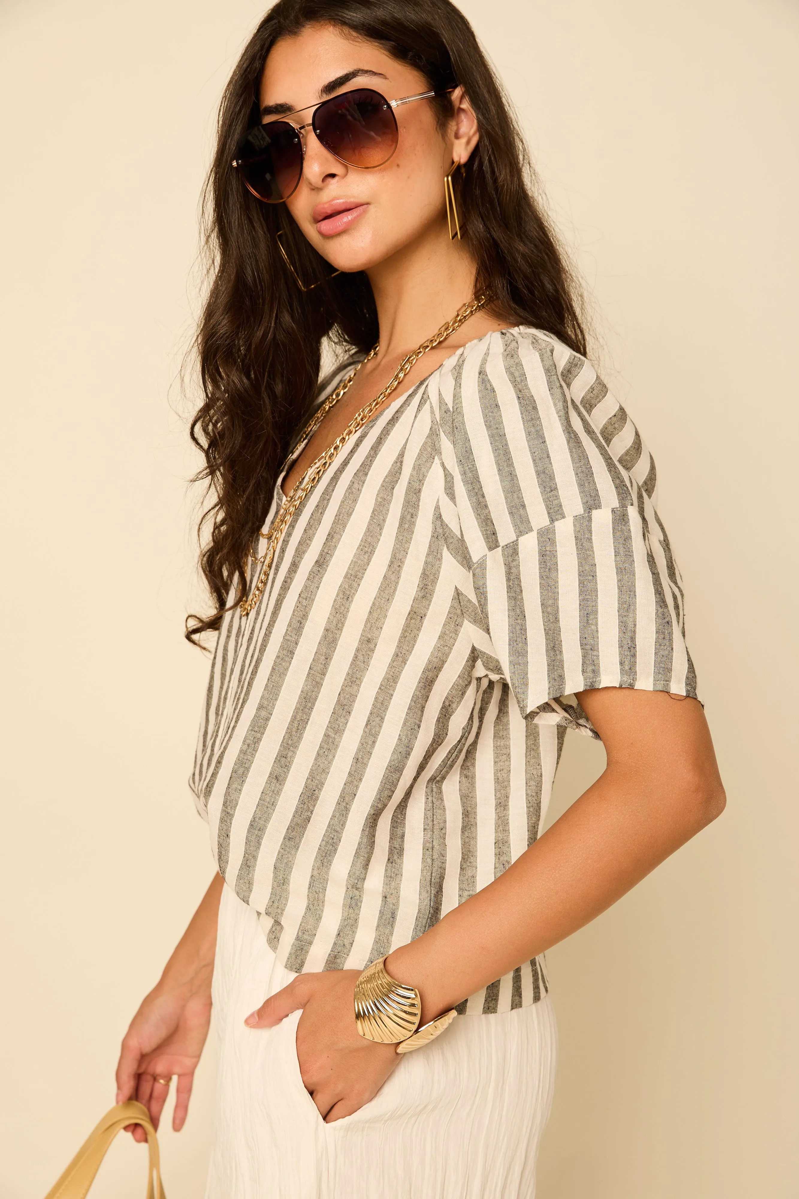 Georgia Striped Top sold by fab'rik product image thumbnail 2