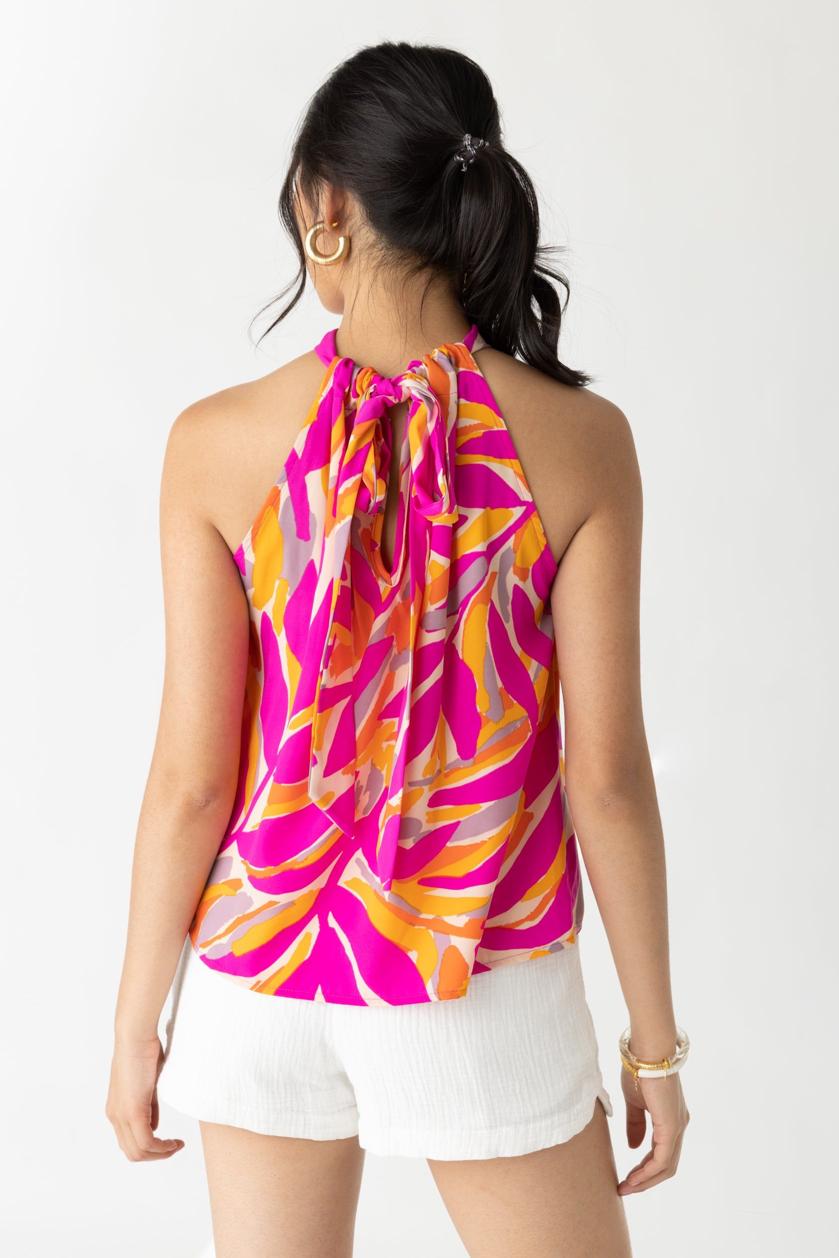 Amelia Printed Halter Top sold by fab'rik product image thumbnail 3