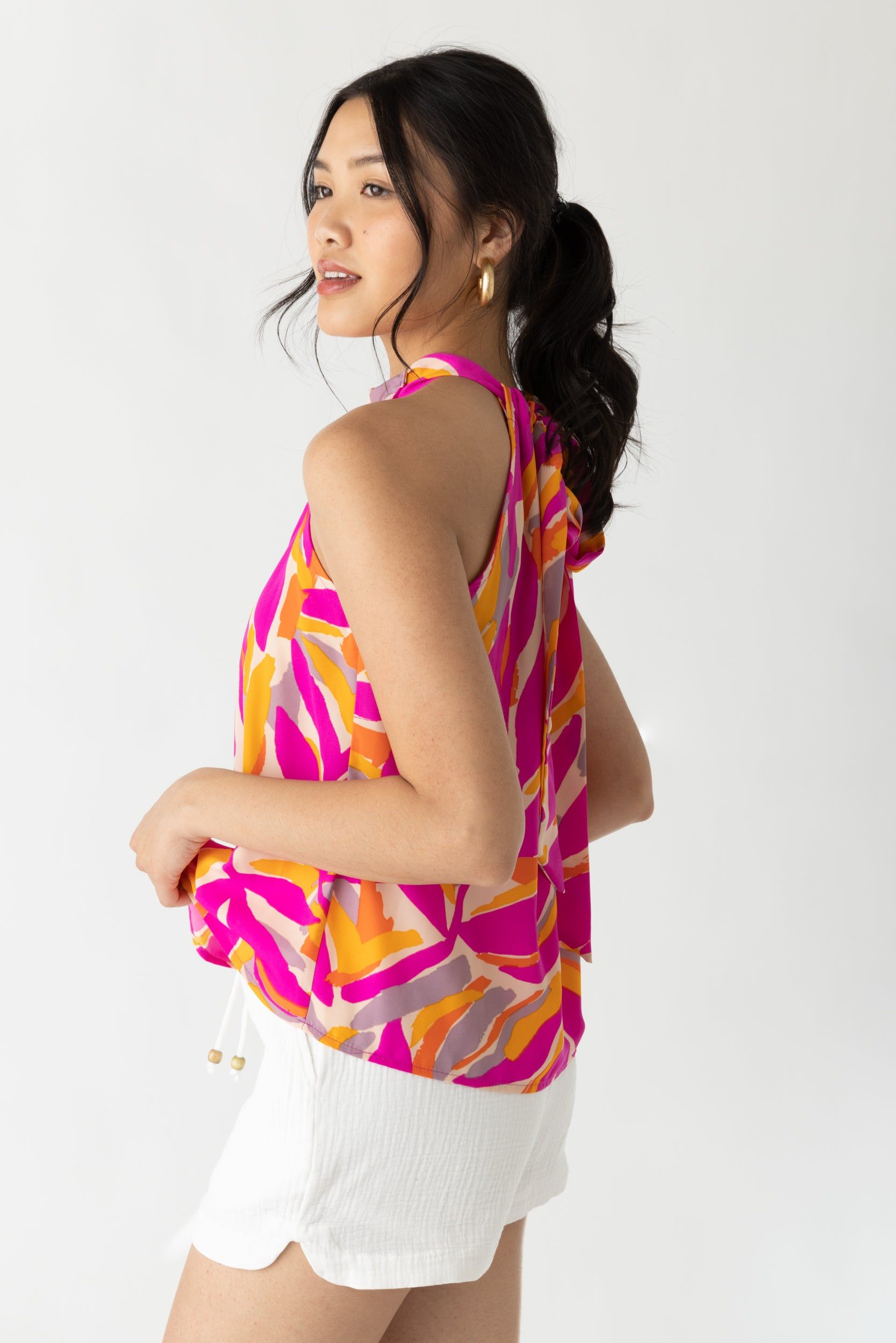 Amelia Printed Halter Top sold by fab'rik product image thumbnail 4