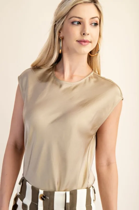 Joyce Muscle-Sleeve Blouse sold by fab'rik