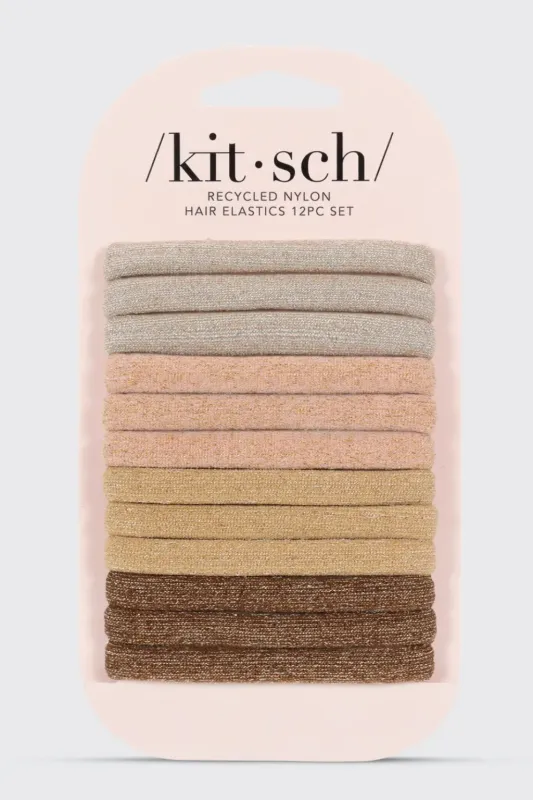 Recycled Nylon Glitter Medium Elastics sold by fab'rik