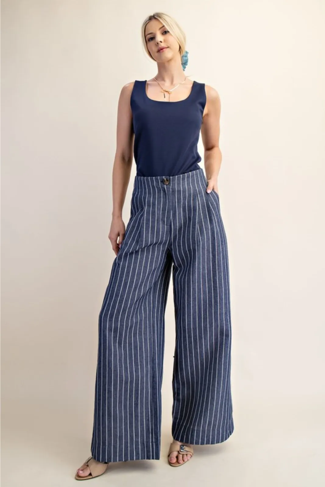 Tia High Waist Wide Pant sold by fab'rik