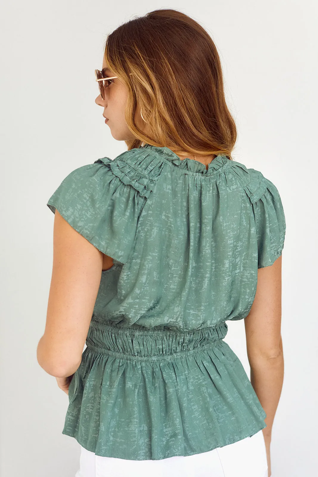 Cilia Smocked Waist Blouse sold by fab'rik product image thumbnail 3