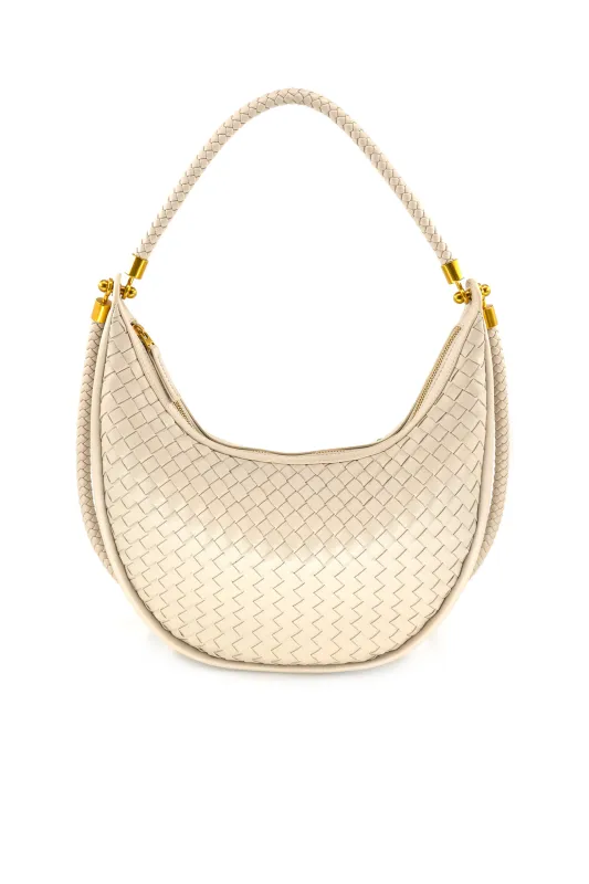 Jessie Woven Shoulder Bag sold by fab'rik