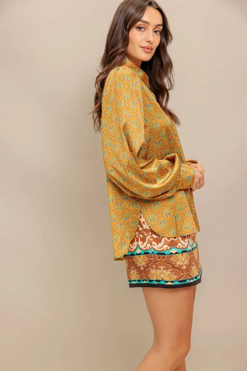 Trina Camel Woven Top sold by fab'rik product image thumbnail 4