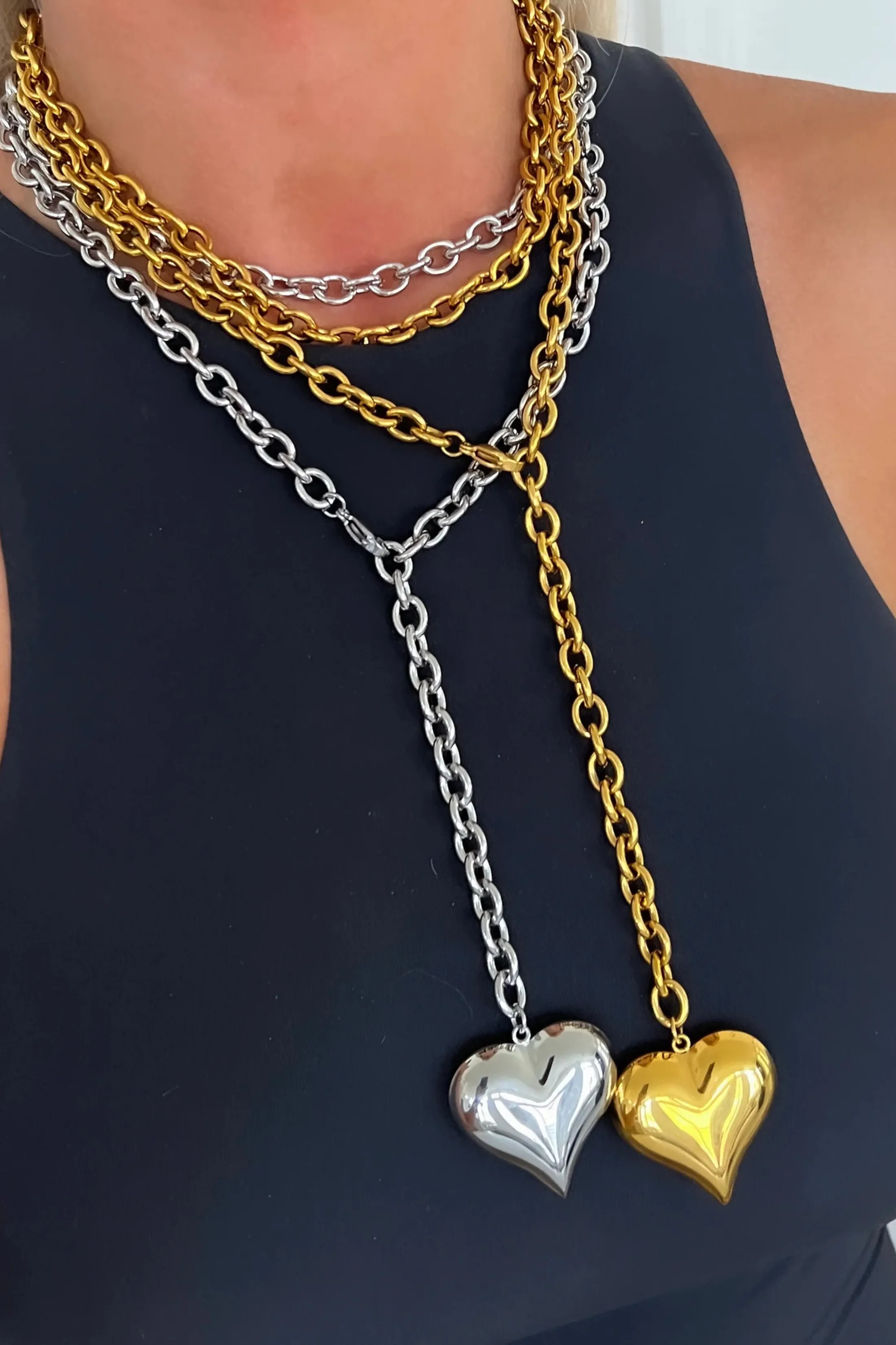 Wrap Around Heart Necklace sold by fab'rik product image thumbnail 2