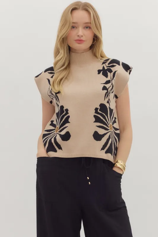 Patricia Floral Tank Sweater sold by fab'rik