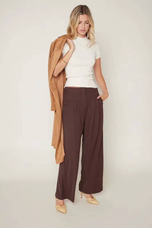 Gray Recycled Wide Leg Pants sold by fab'rik
