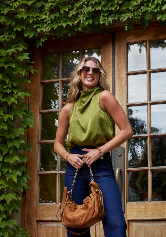 Gracie Halter Silk Top sold by fab'rik