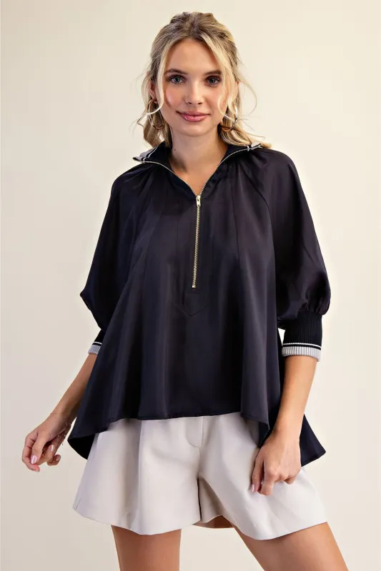 Greer Puff Sleeve Blouse sold by fab'rik