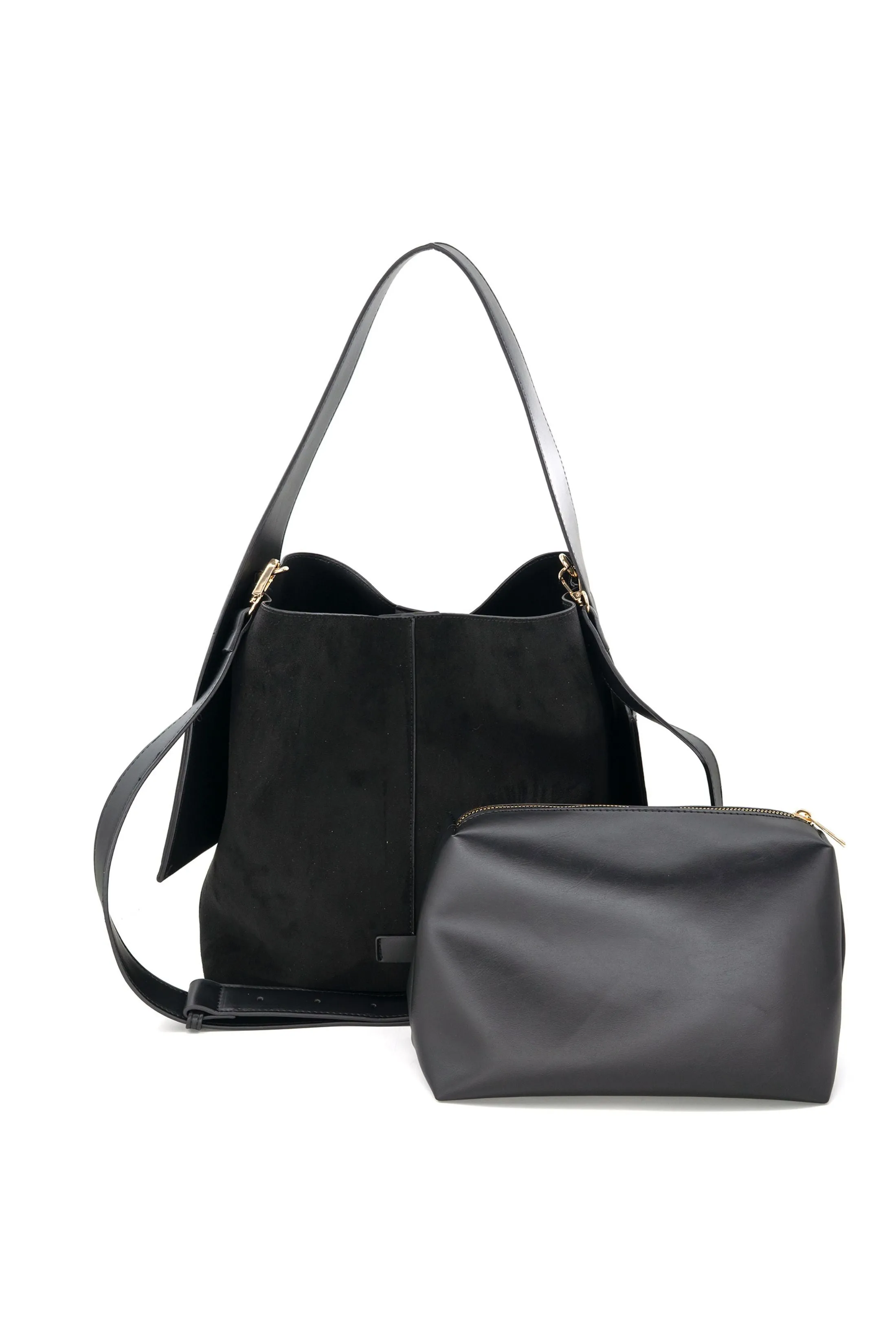 Jaden Large Suede Hobo Bag sold by fab'rik product image thumbnail 3