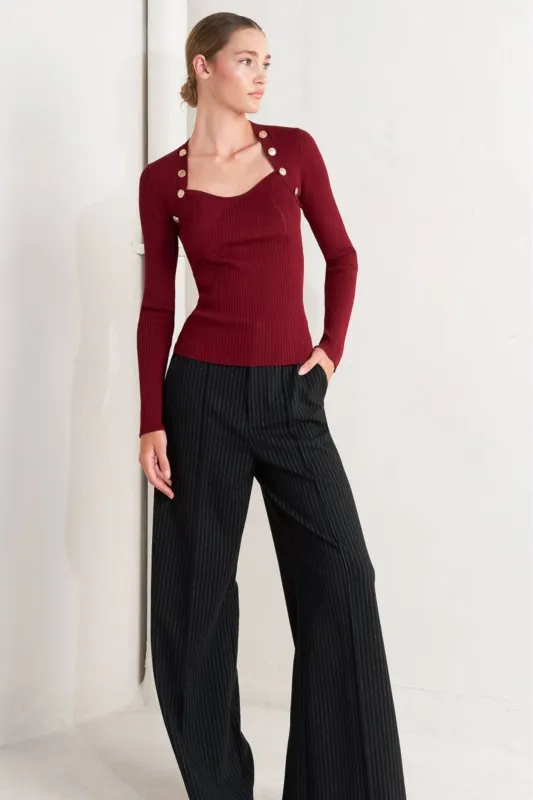 Clyne Long Sleeve Sweater made by Flying Tomato