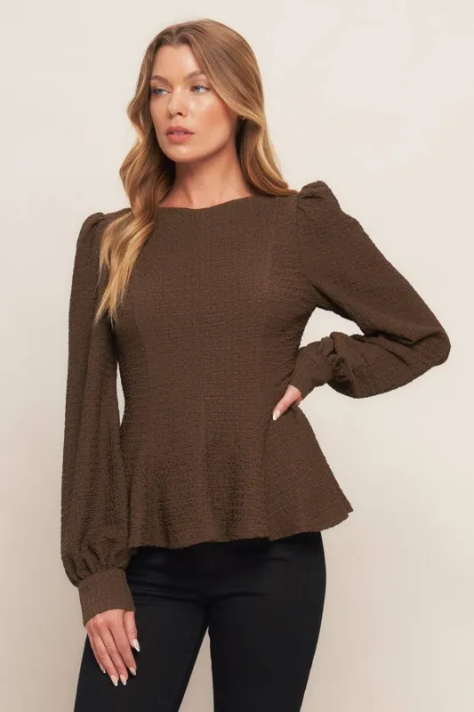 Amber Long Sleeve Top sold by fab'rik