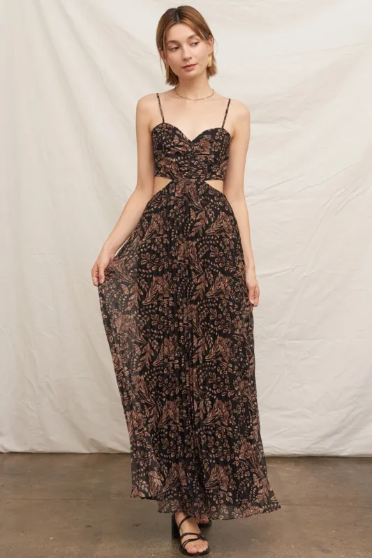 Sienna Floral Layered Maxi Dress sold by fab'rik