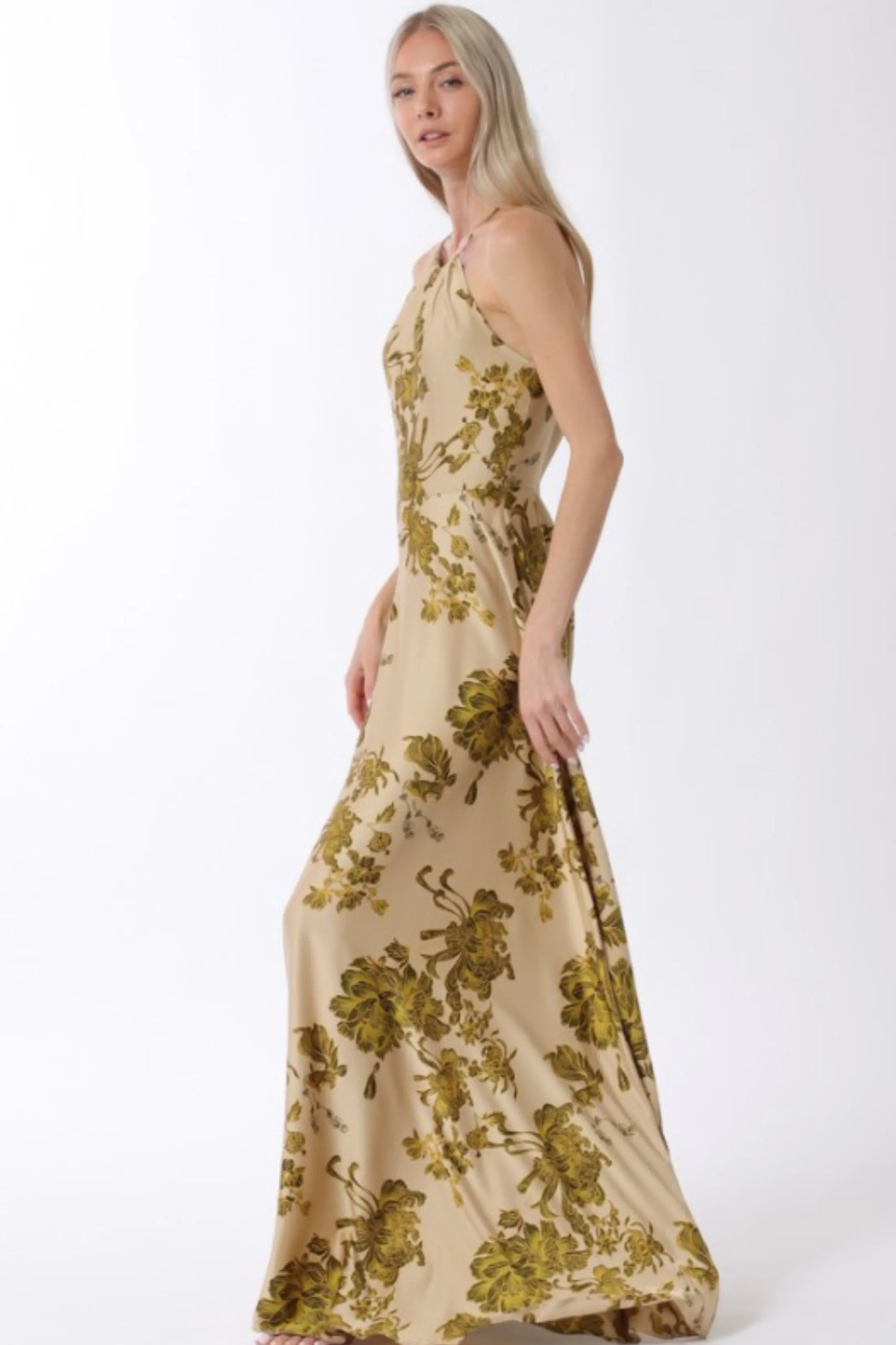 Beck Printed Halter Maxi Dress sold by fab'rik product image thumbnail 2