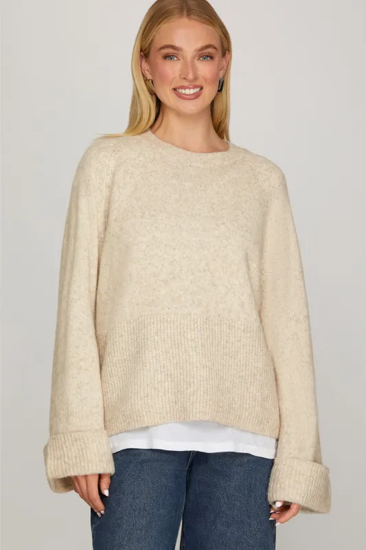 Kaitlin Sweater Top sold by fab'rik