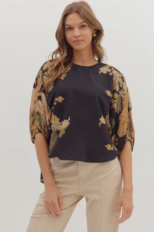 Stacey Floral Top sold by fab'rik
