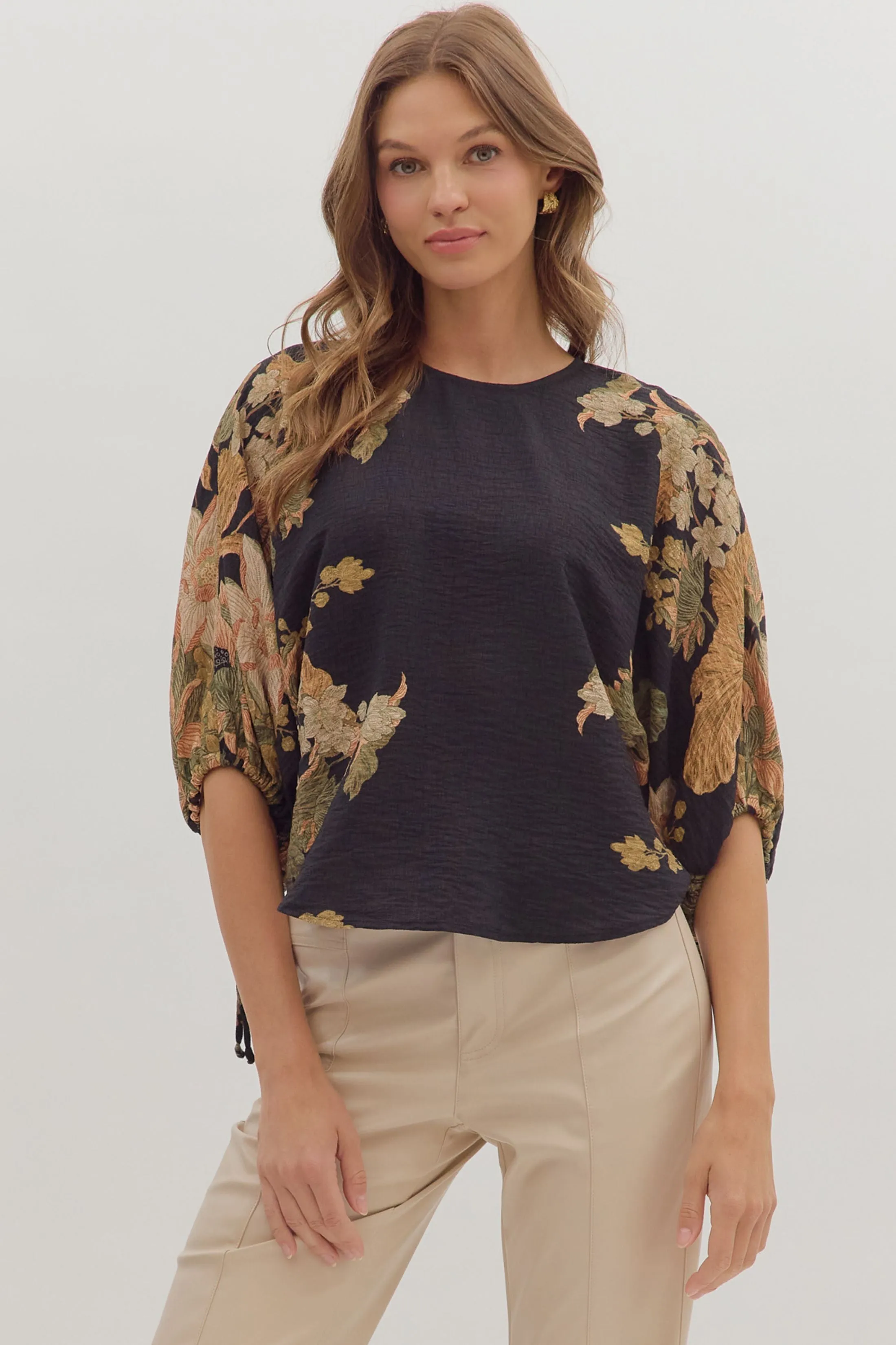 Stacey Floral Top sold by fab'rik
