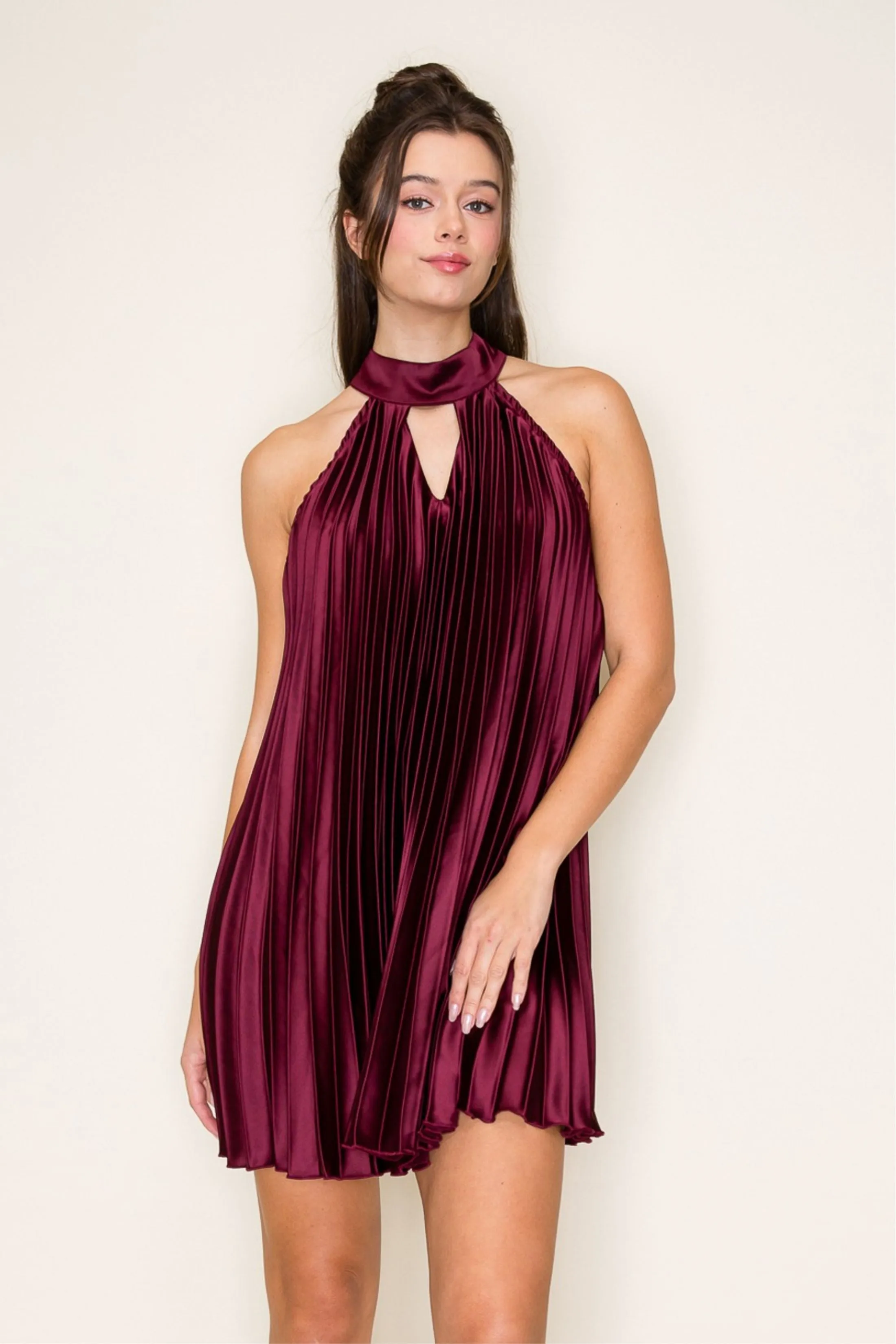 Sofia Soft Pleated Mini Dress sold by fab'rik product image thumbnail 2