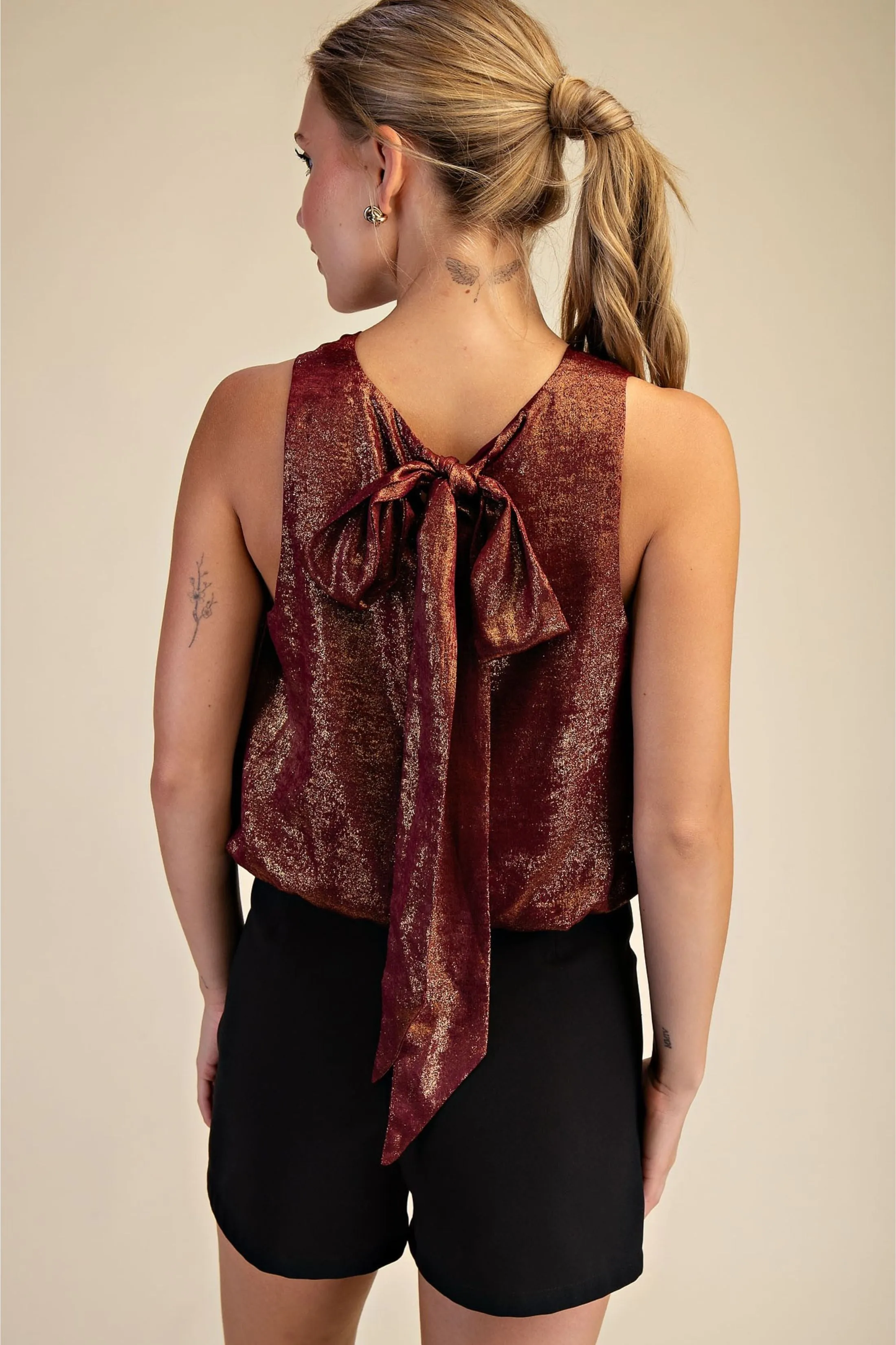Ember Sleeveless Bubble Top sold by fab'rik product image thumbnail 4