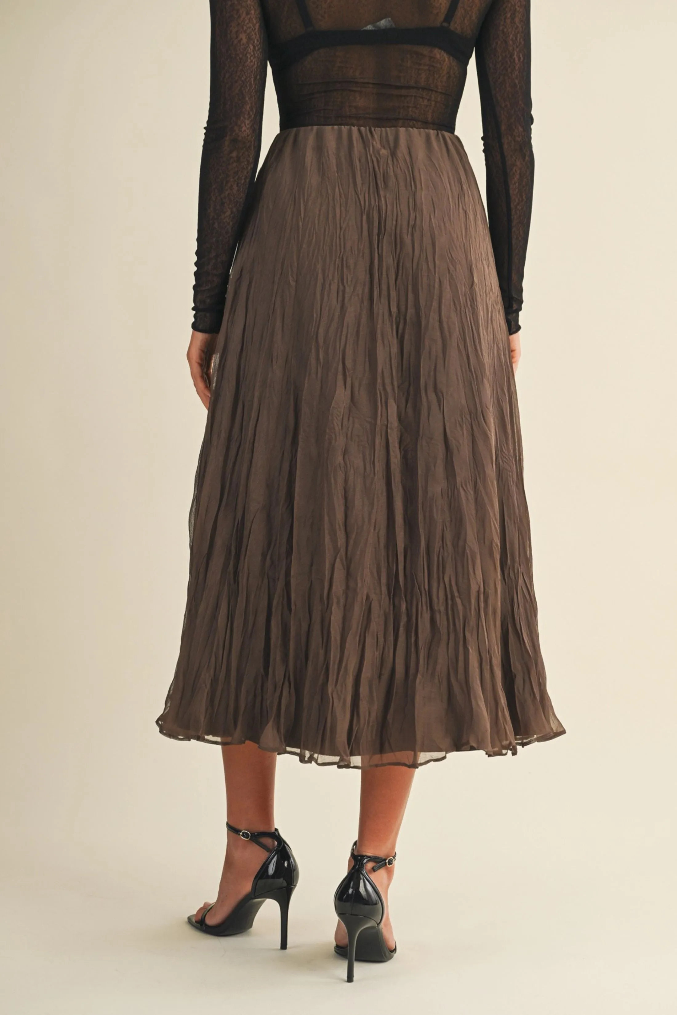 Minnie Crinkled Ciffon Midi Skirt sold by fab'rik product image thumbnail 4