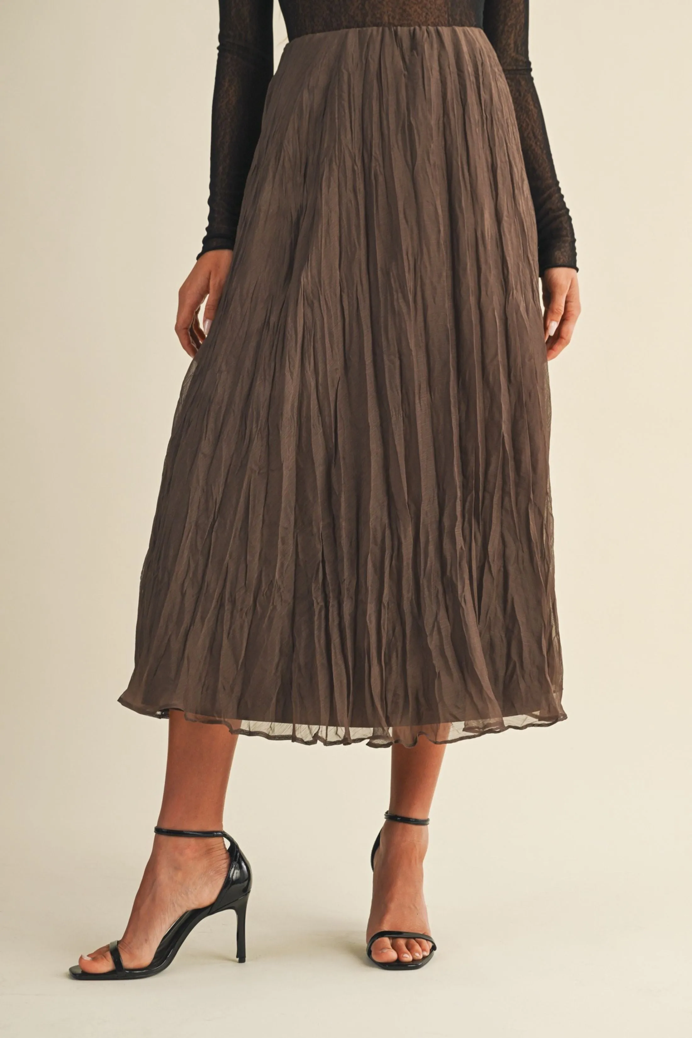 Minnie Crinkled Ciffon Midi Skirt sold by fab'rik product image thumbnail 2