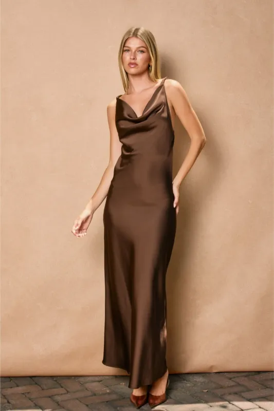 Carrie V Neck Sleeveless Maxi Dress sold by fab'rik