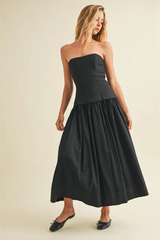 Lacie Corset Lined Strapless Dress sold by fab'rik