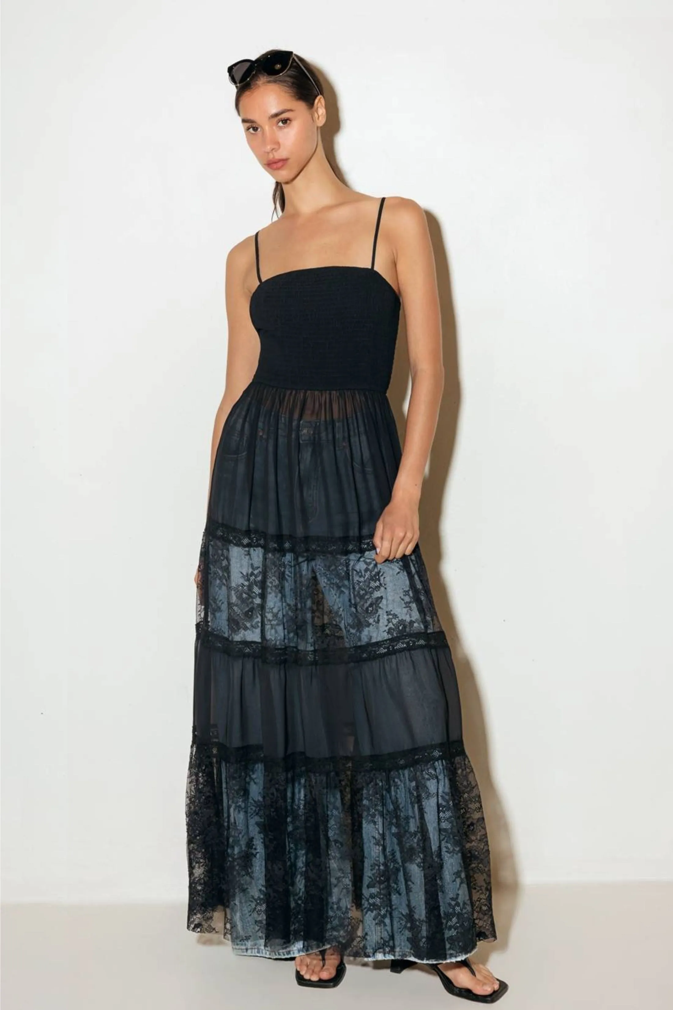 Ayla Lace Maxi Top sold by fab'rik