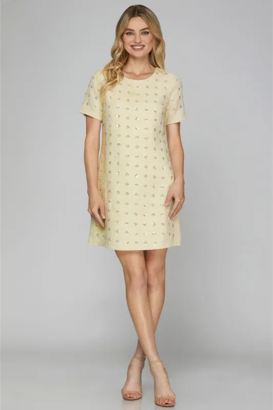 Ayers Tweed Mini Dress sold by fab'rik