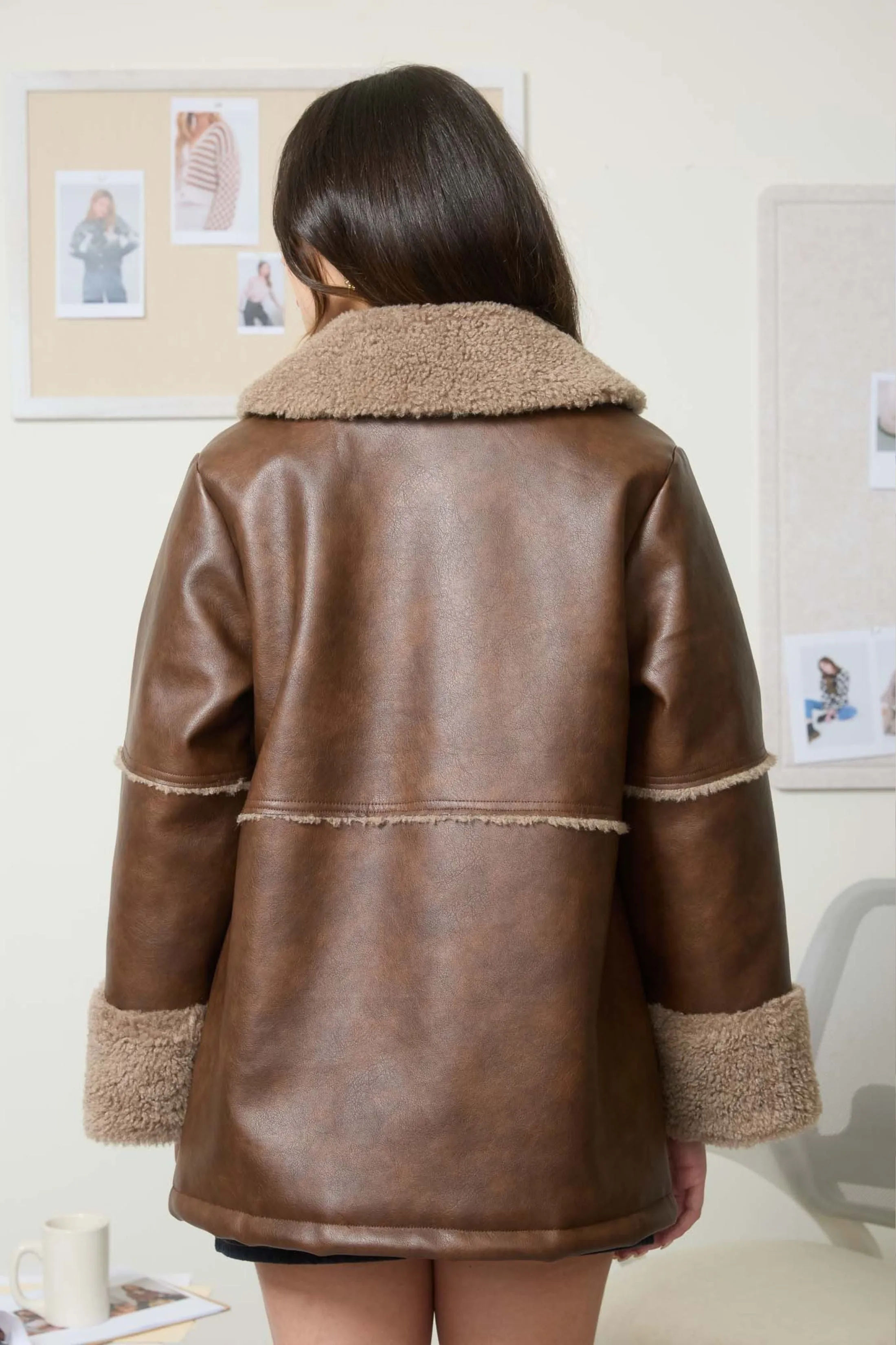 Mila Shearling Jacket sold by fab'rik product image thumbnail 4
