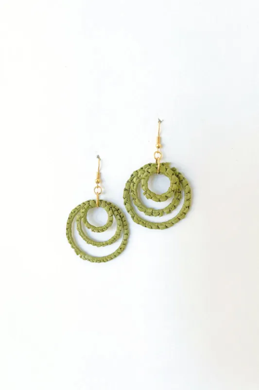 Rosa Crochet Circle Earrings sold by fab'rik