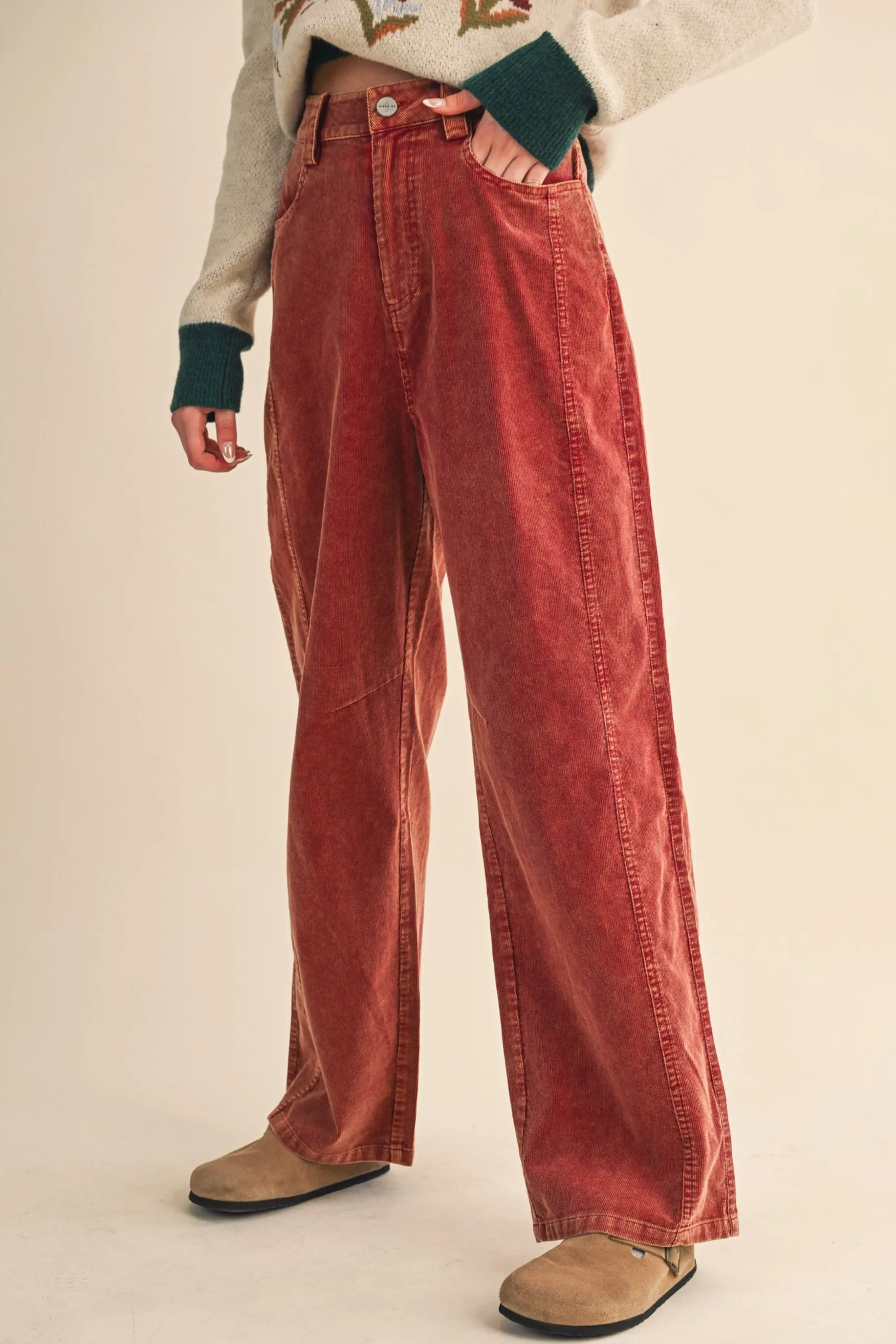 Ruby Corduroy Barrel Trousers sold by fab'rik product image thumbnail 3