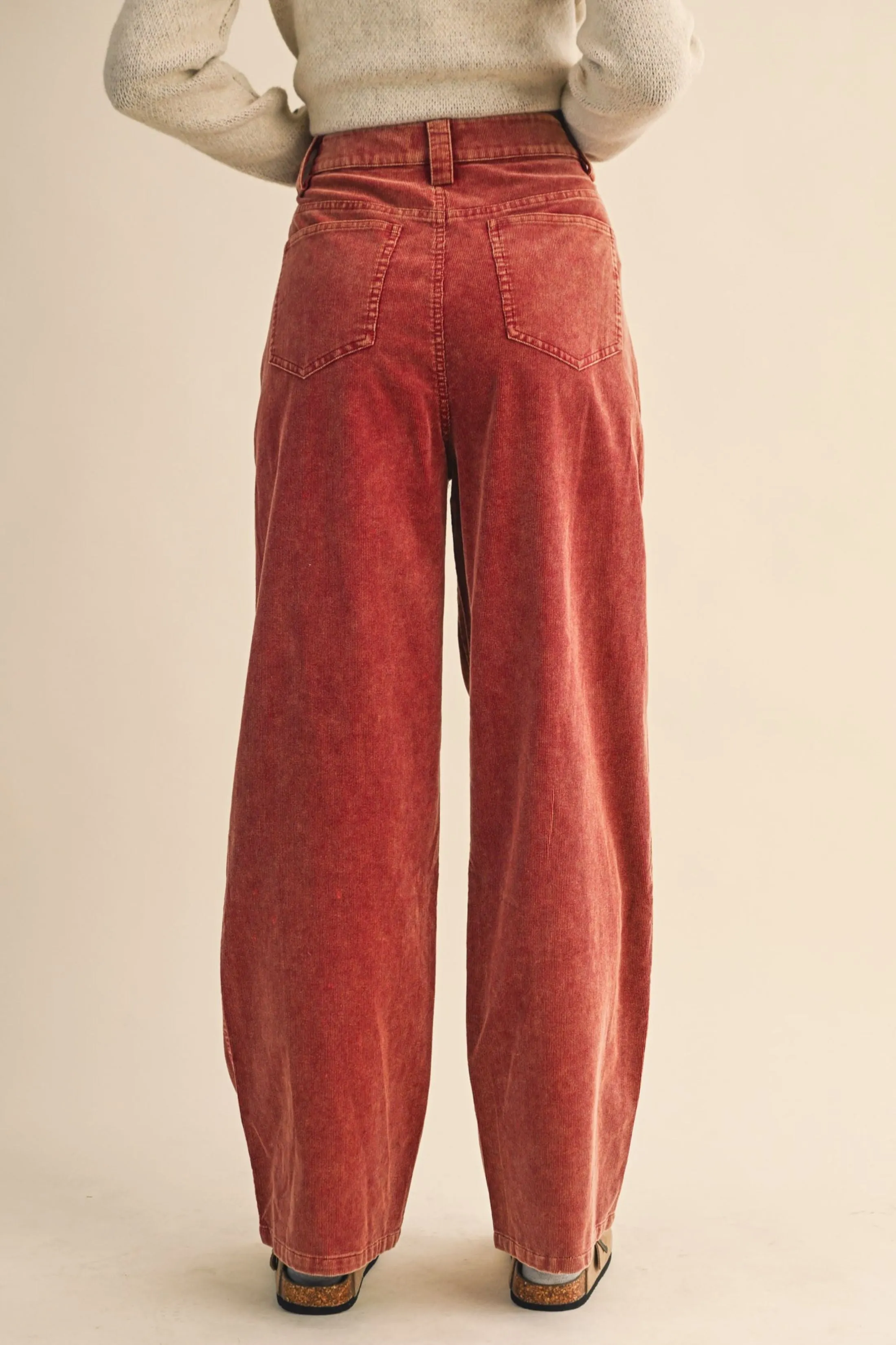 Ruby Corduroy Barrel Trousers sold by fab'rik product image thumbnail 4