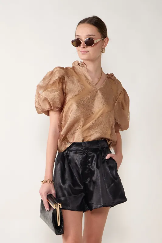 Brielle Puff Sleeve Top sold by fab'rik