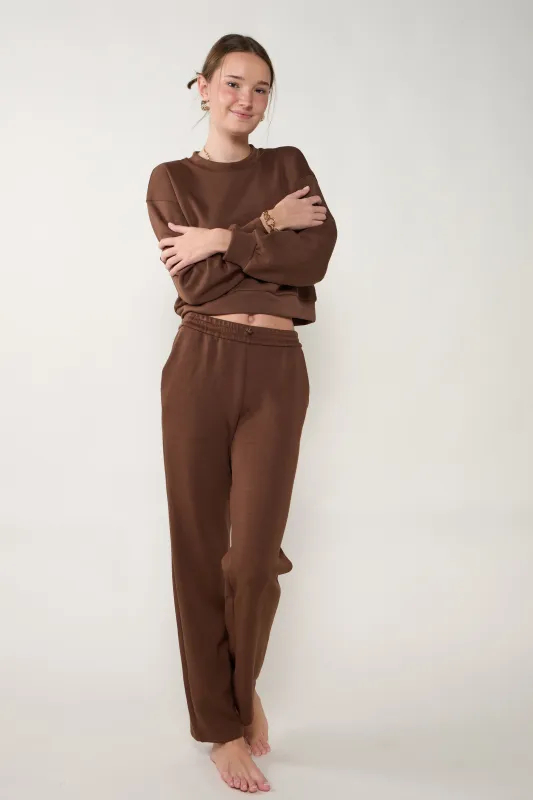 Cassie Straight Lounge Pant sold by fab'rik