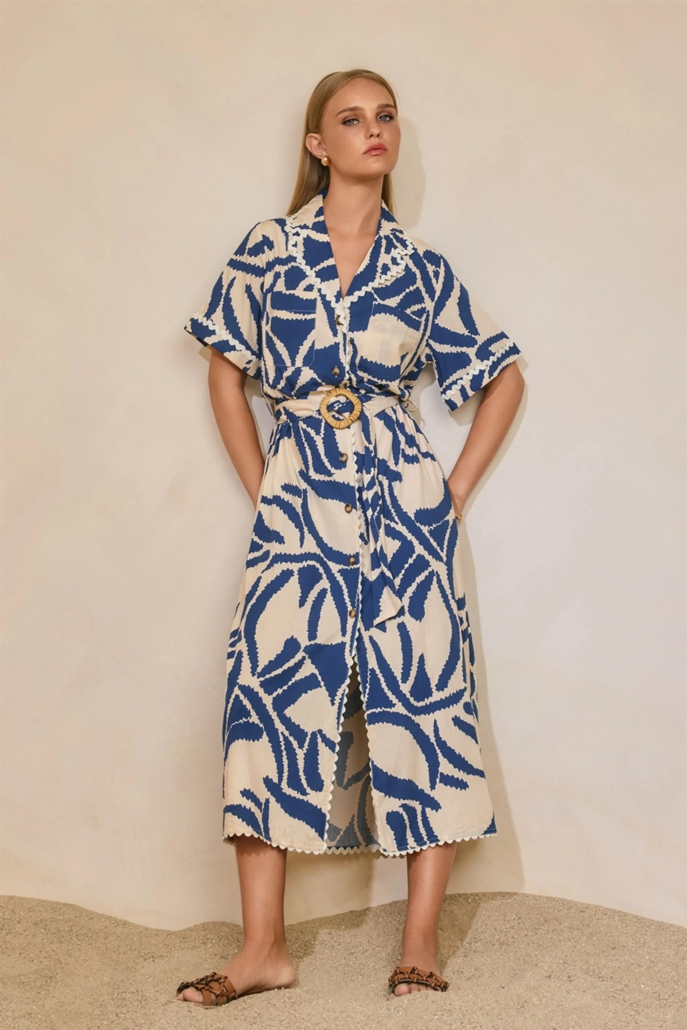 Perry Set Sail Midi Dress sold by fab'rik