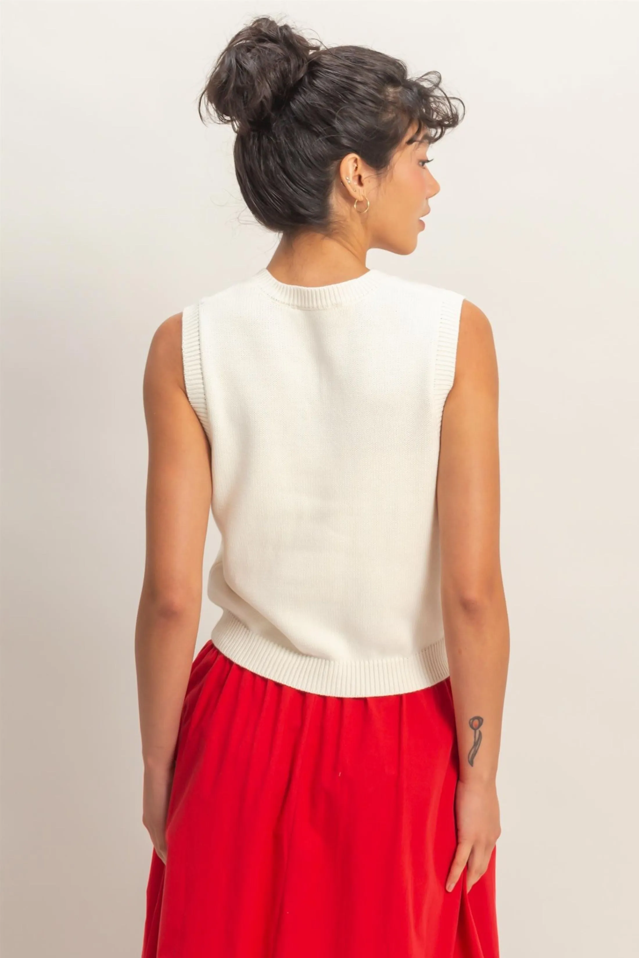 Camille Sleeveless Sweater Vest sold by fab'rik product image thumbnail 3