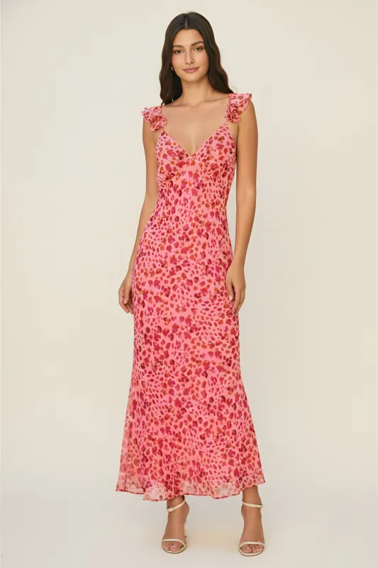Kate Patterned Maxi Dress made by Dress Forum
