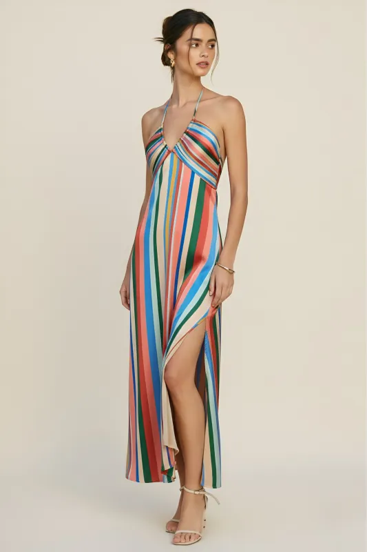 Anderson Summer Stripes Maxi Dress sold by fab'rik