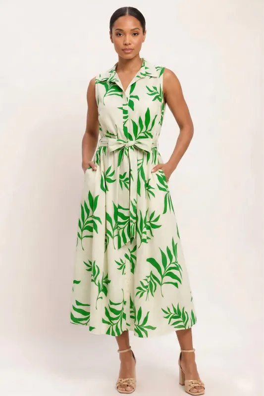 Anderson Belted Midi Dress made by Flying Tomato