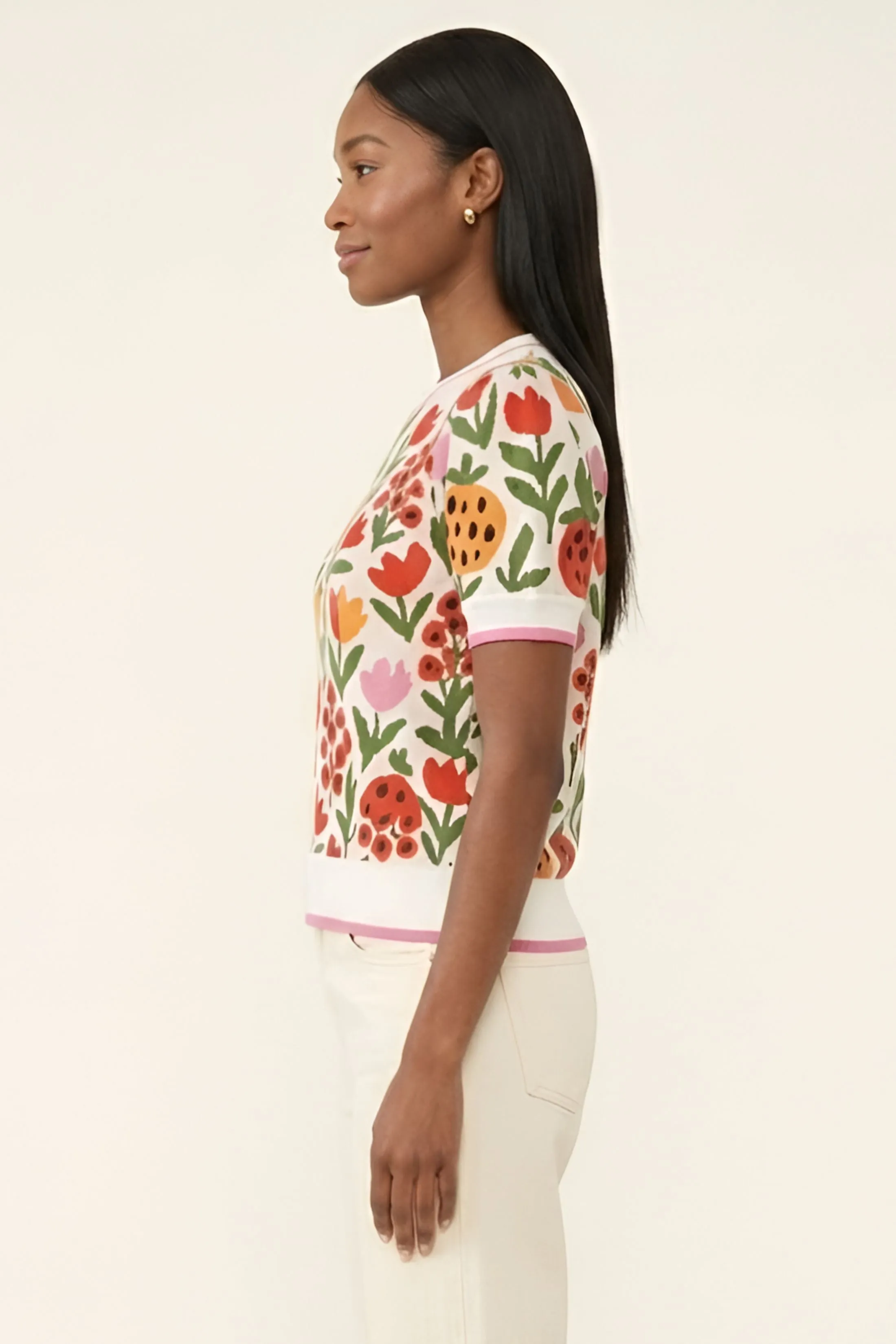 Trish Floral Sweater Top sold by fab'rik product image thumbnail 3