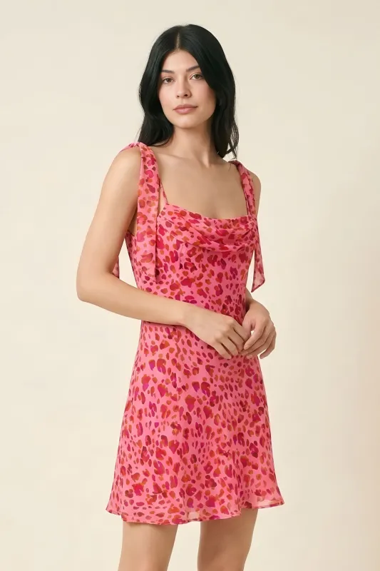 Kate Patterned Mini Dress made by Dress Forum