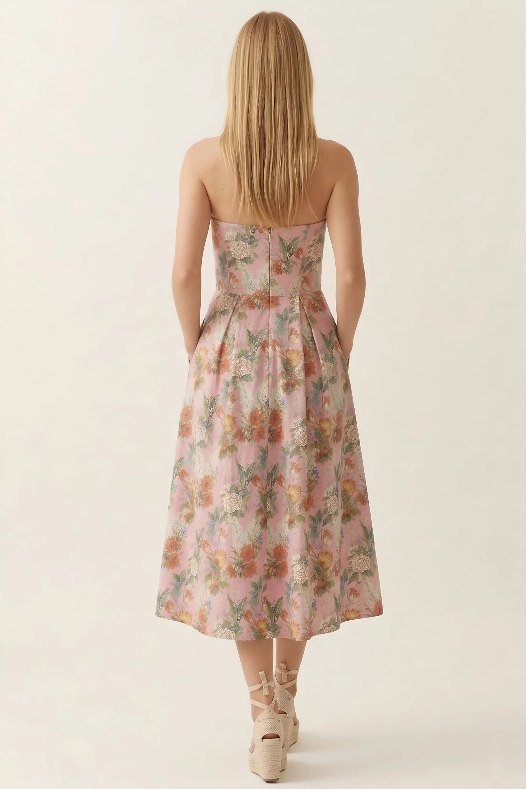 Ivy Floral Strapless Dress sold by fab'rik product image thumbnail 3