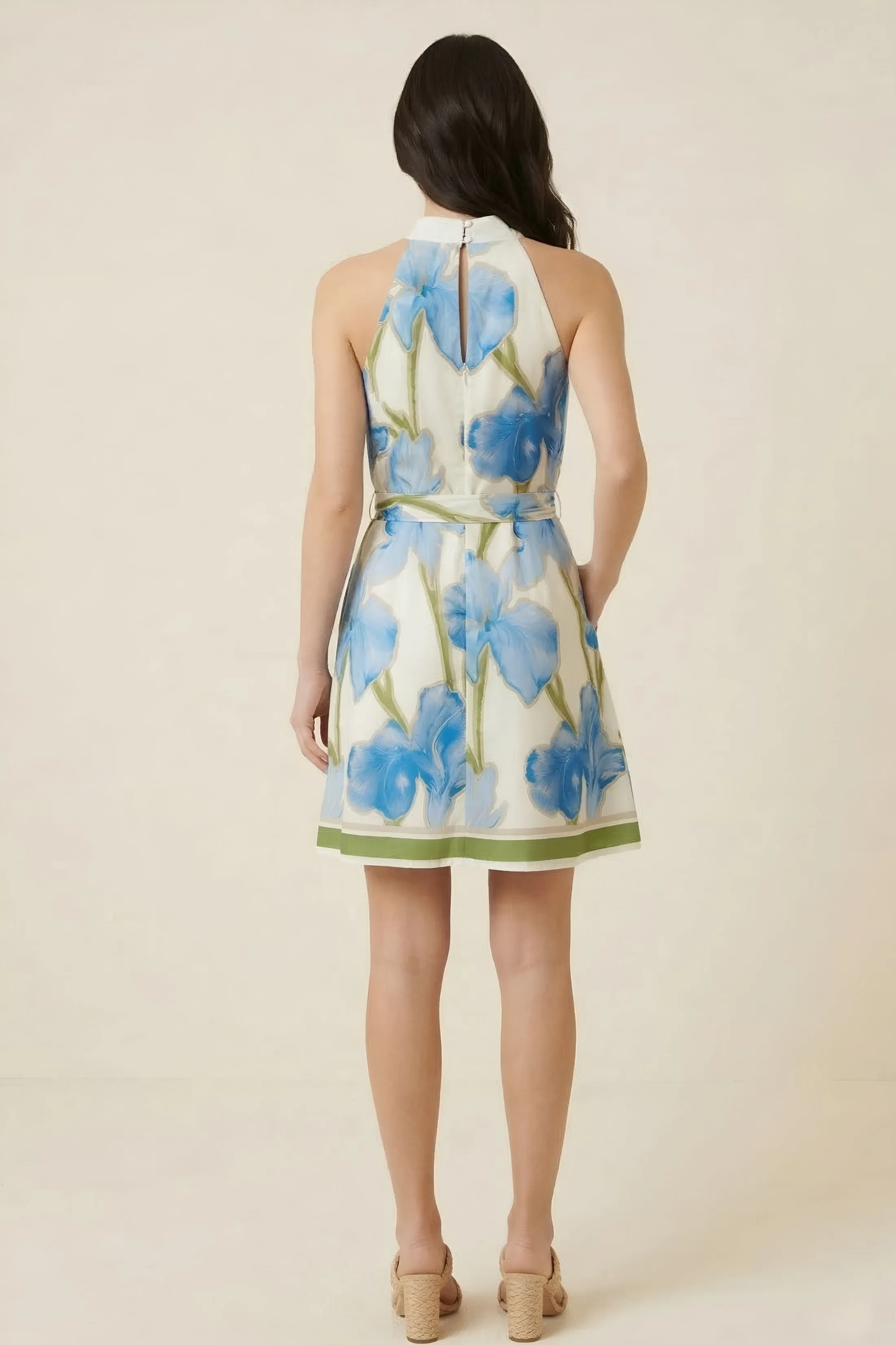 Kamryn Halter Printed Mini Dress sold by fab'rik product image thumbnail 3