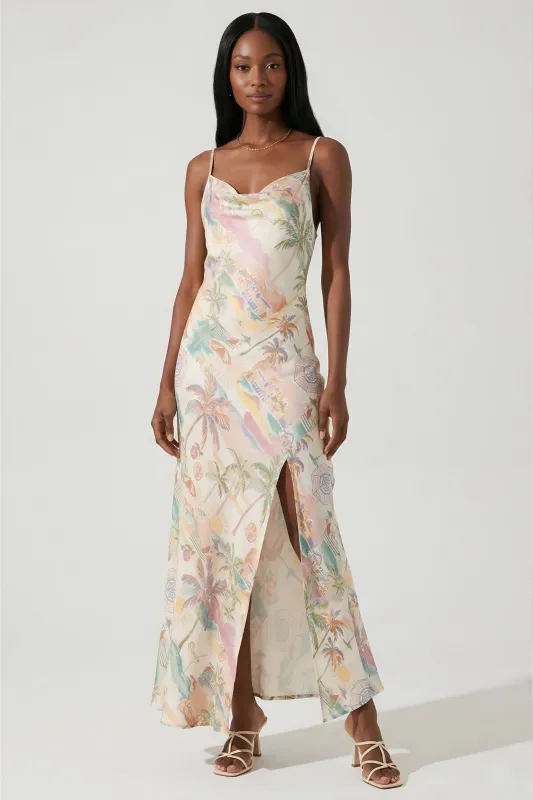 Zoe Sleeveless Printed Maxi Dress made by En Creme